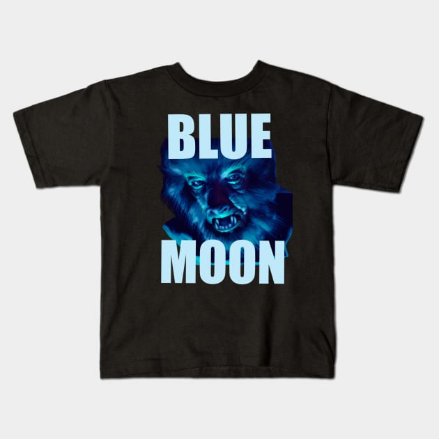 Blue Moon Kids T-Shirt by The Sauntered Man